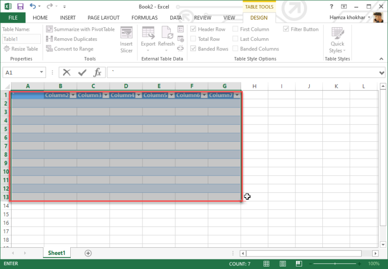 How You Can Create Table To Organize Data In Excel