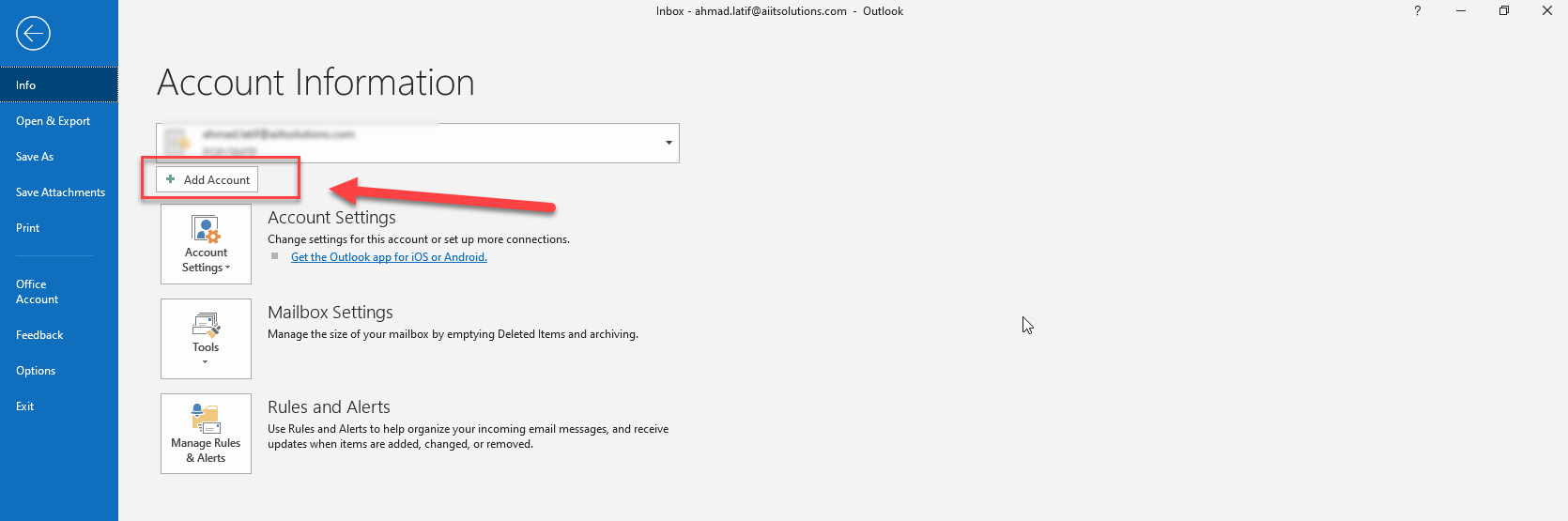 setup zoho mail in outlook 365
